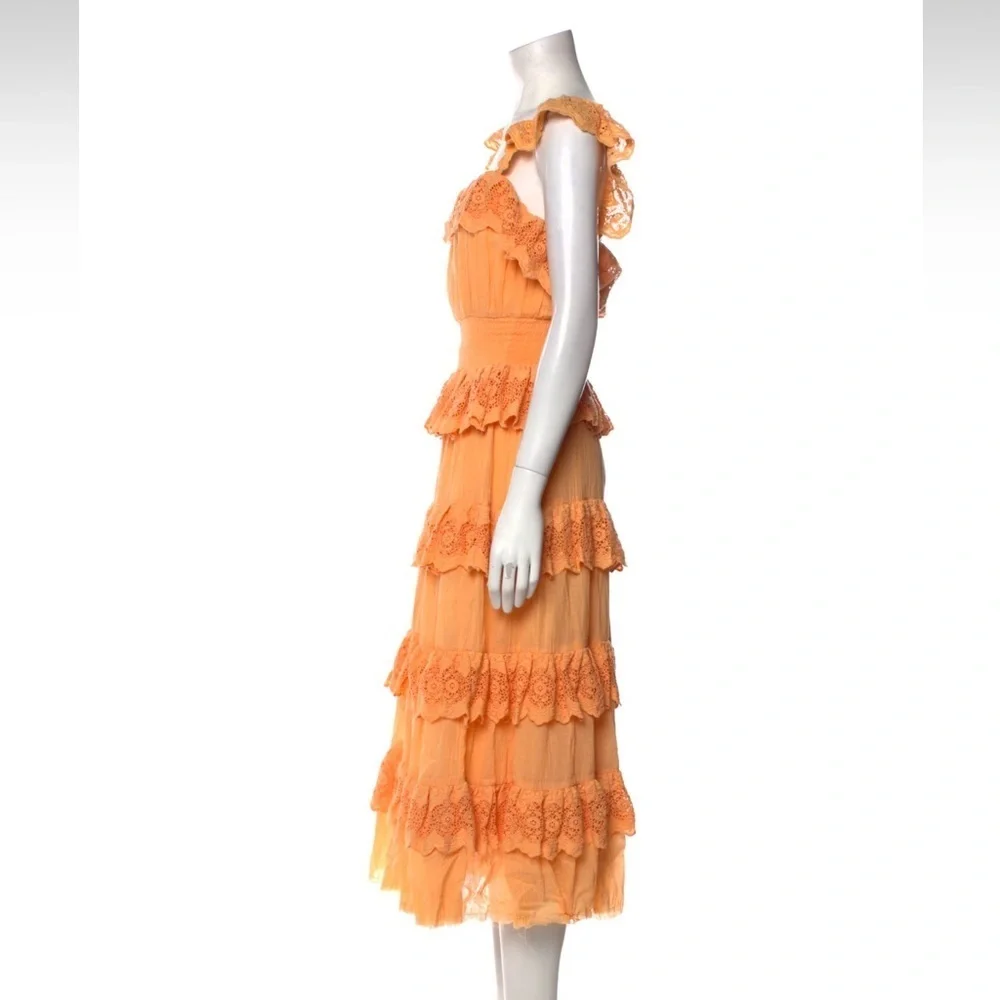 NWT Revolve x Tularosa Julian Dress in Cantaloupe Orange- Size XS - Picture 4 of 6